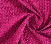 Jacquard acolchado fuxia